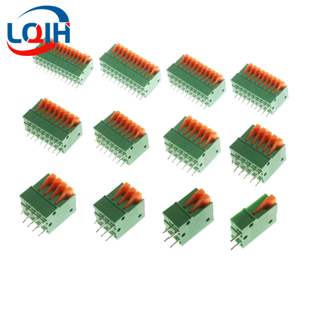Push Fit Connector - 10 Stuks Pitch 2.54mm KF141V Push-in