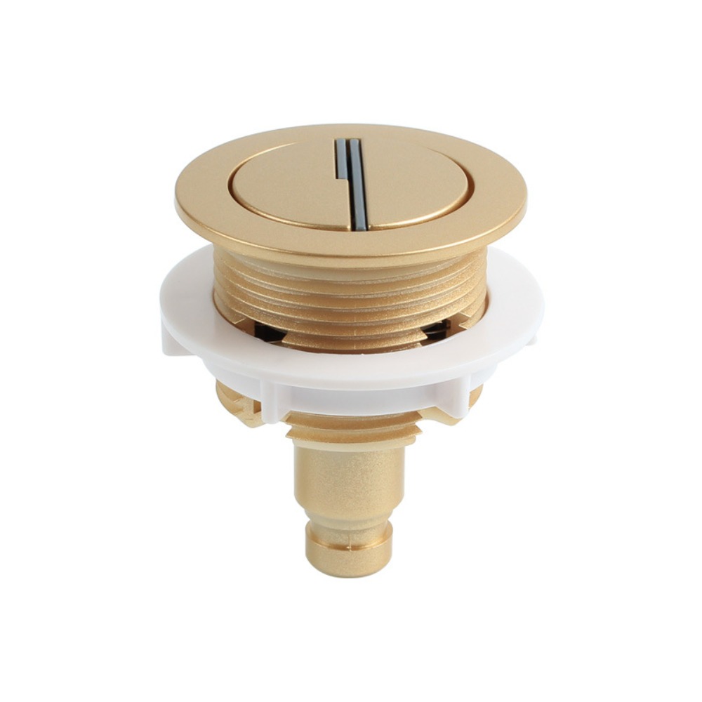 Toilet Fill Valve - Verchroomde toilet-drukknop Ronde vorm Waterbesparende toiletspoelklep