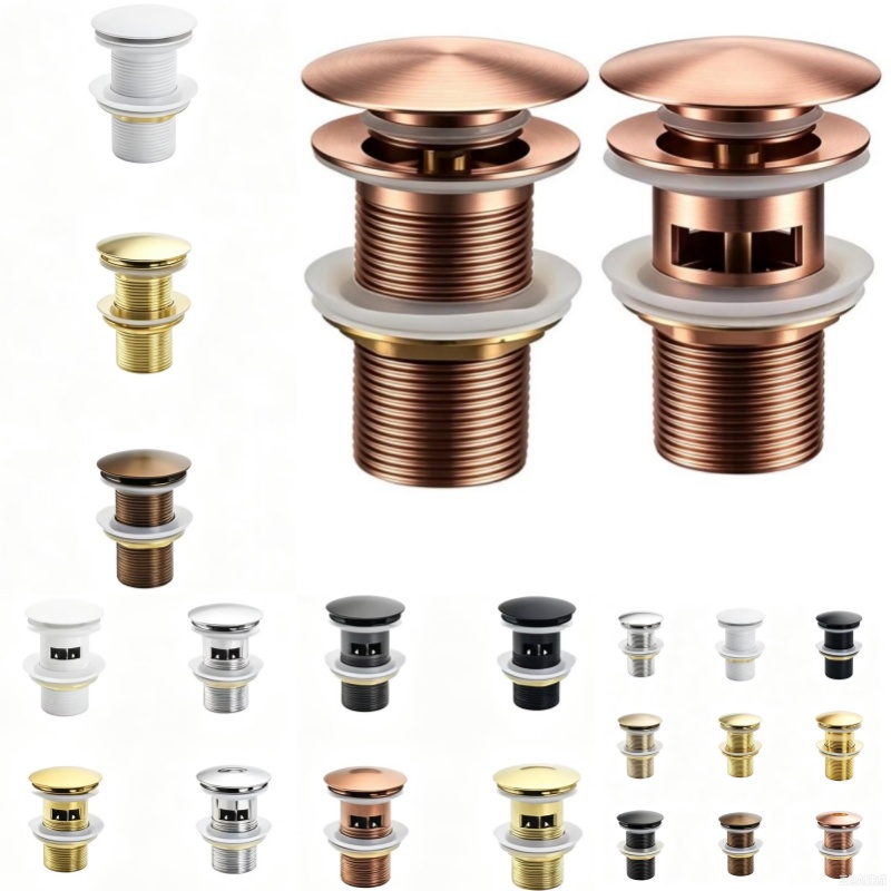 Overflow Pipe Clip - Badkamer Zwarte gootsteenstopper Wastafel Pop-up afvoerplugafdekking