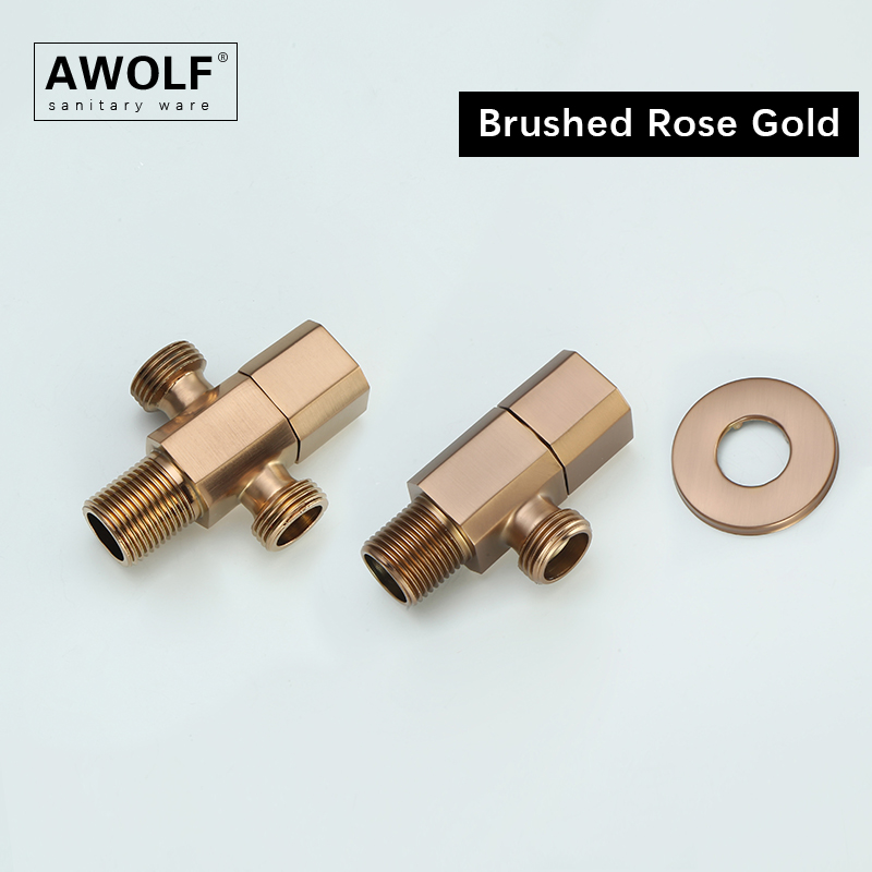 Toilet Fill Valve - Toilet Vulkleppen Geborsteld Rose Goud G1/2