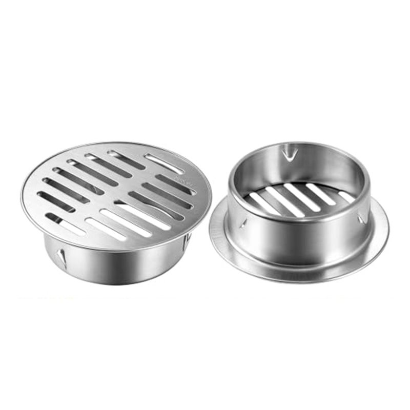 Drain Pipe Clip - RMWIN-Round 4 Inch 304 RVS Afvoerdeksel
