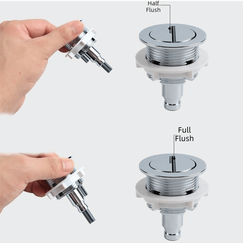 Verchroomde toilet-drukknop Ro - Toilet Fill Valve recensie en prijs