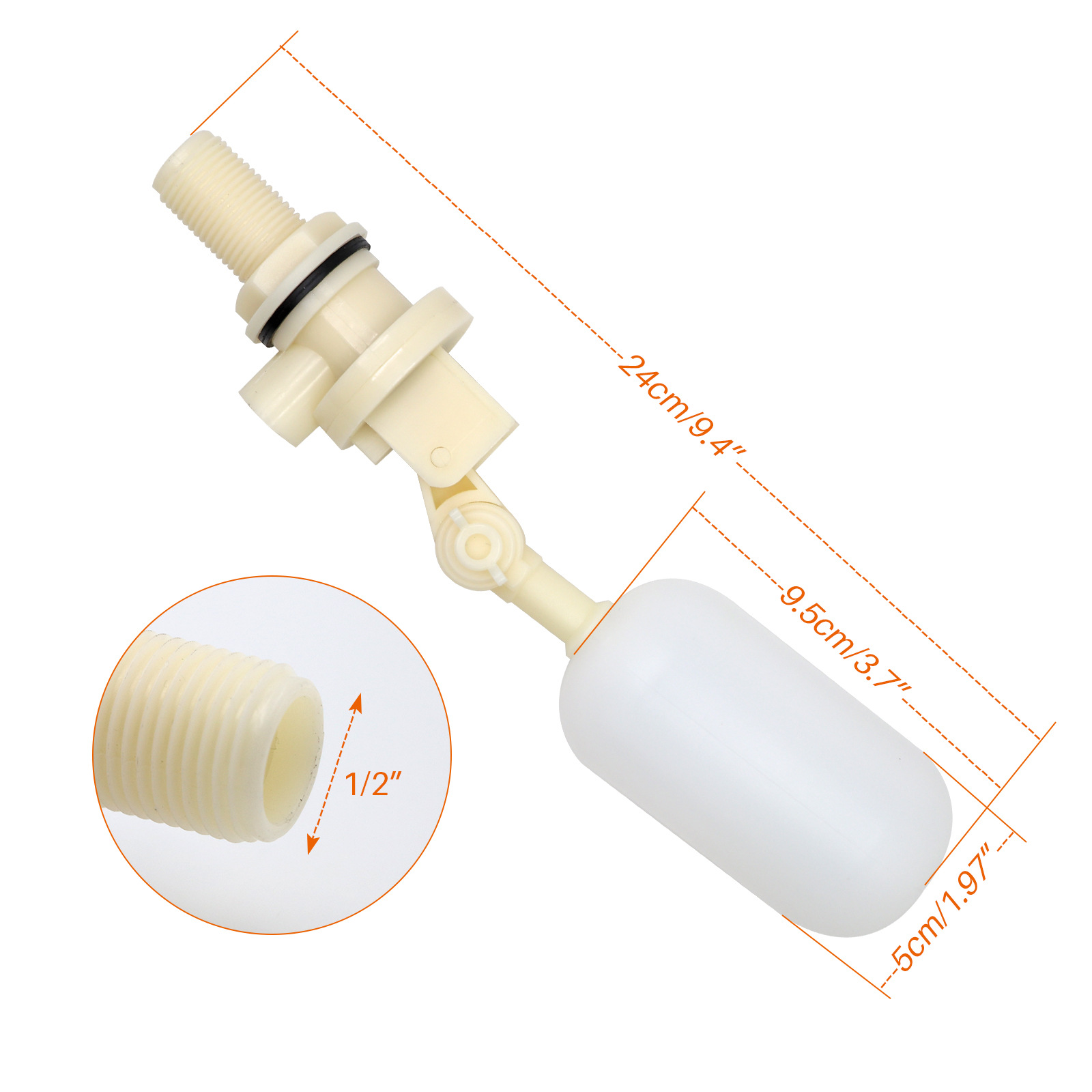 3PCS Vlotter Met Verstelbare A - Float Ball Valve recensie en prijs